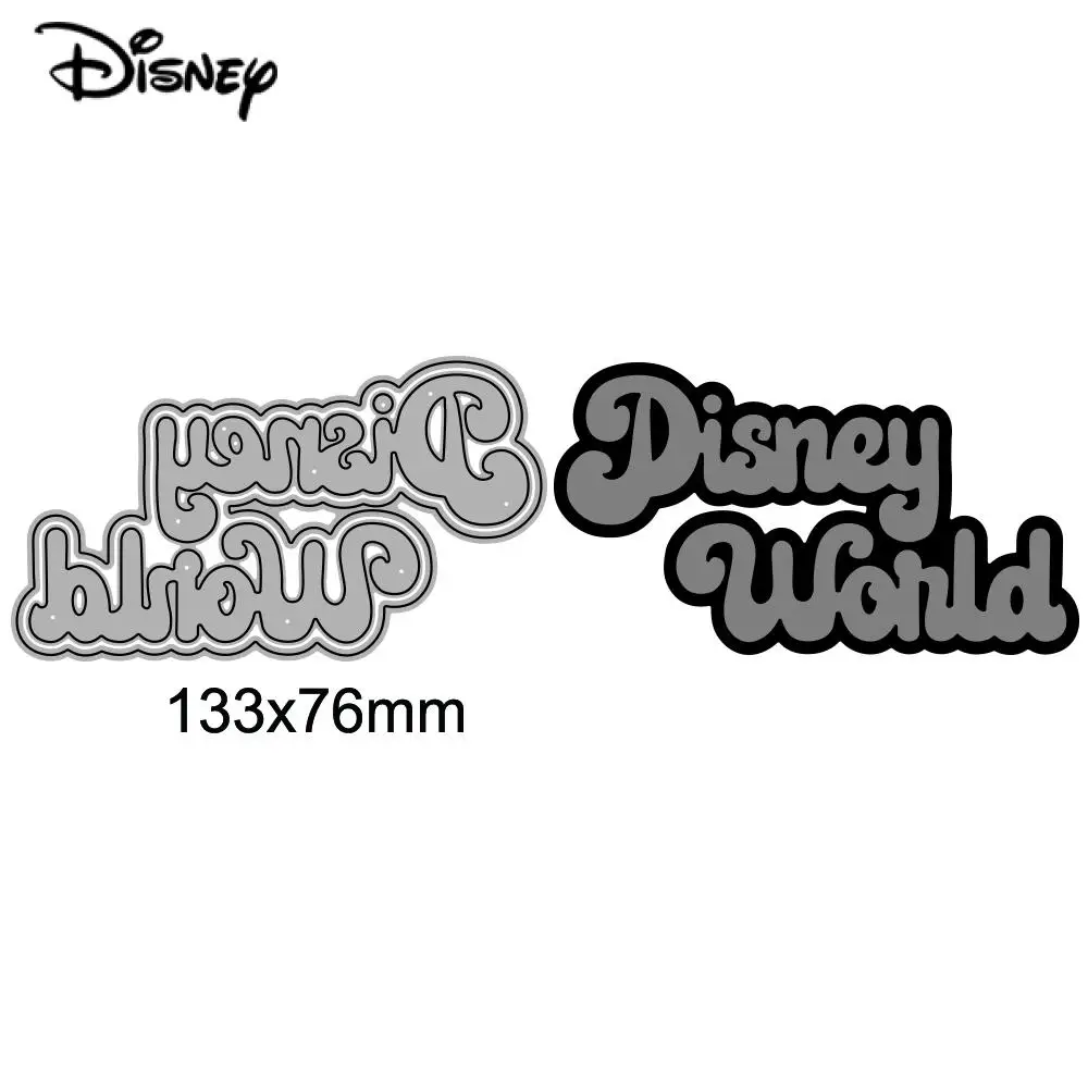 Disney World Metal Cutting Dies For DIY Scrapbooking Photo Album Decorative Craft Greeting Card Making Embossing Template 2024