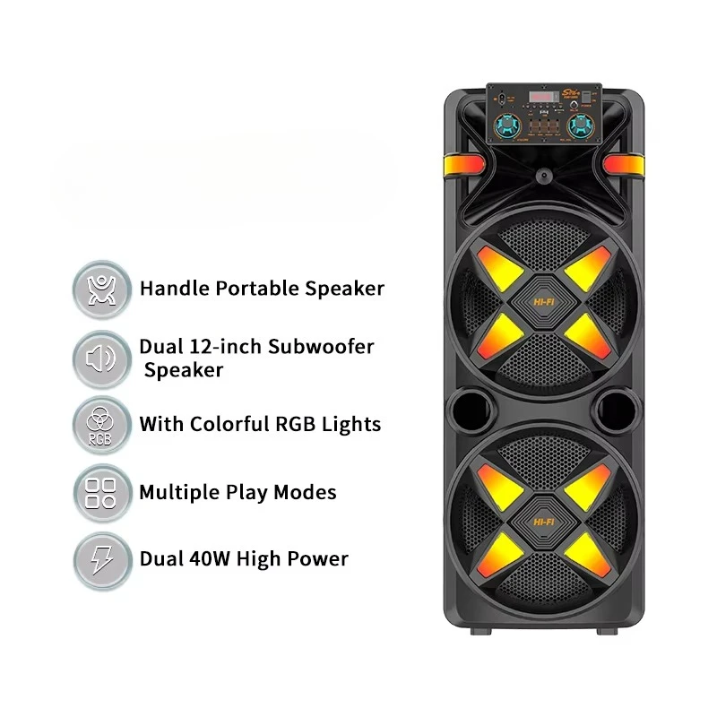 For SING-E ZQS12205 Dual 12-inch OEM Party Wireless Speakers