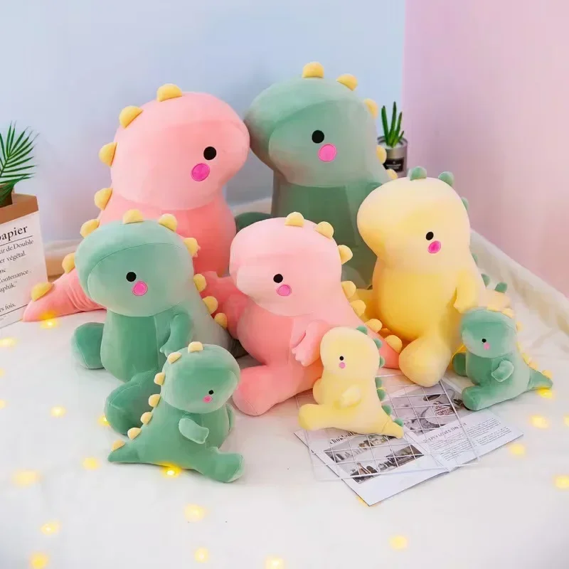 20cm Squishy Dinosaur Doll Plush Toy Soft Dino Plushie Little Cartoon Kawaii Animal Kids Birthday Stuffed Animal Patung Dolls