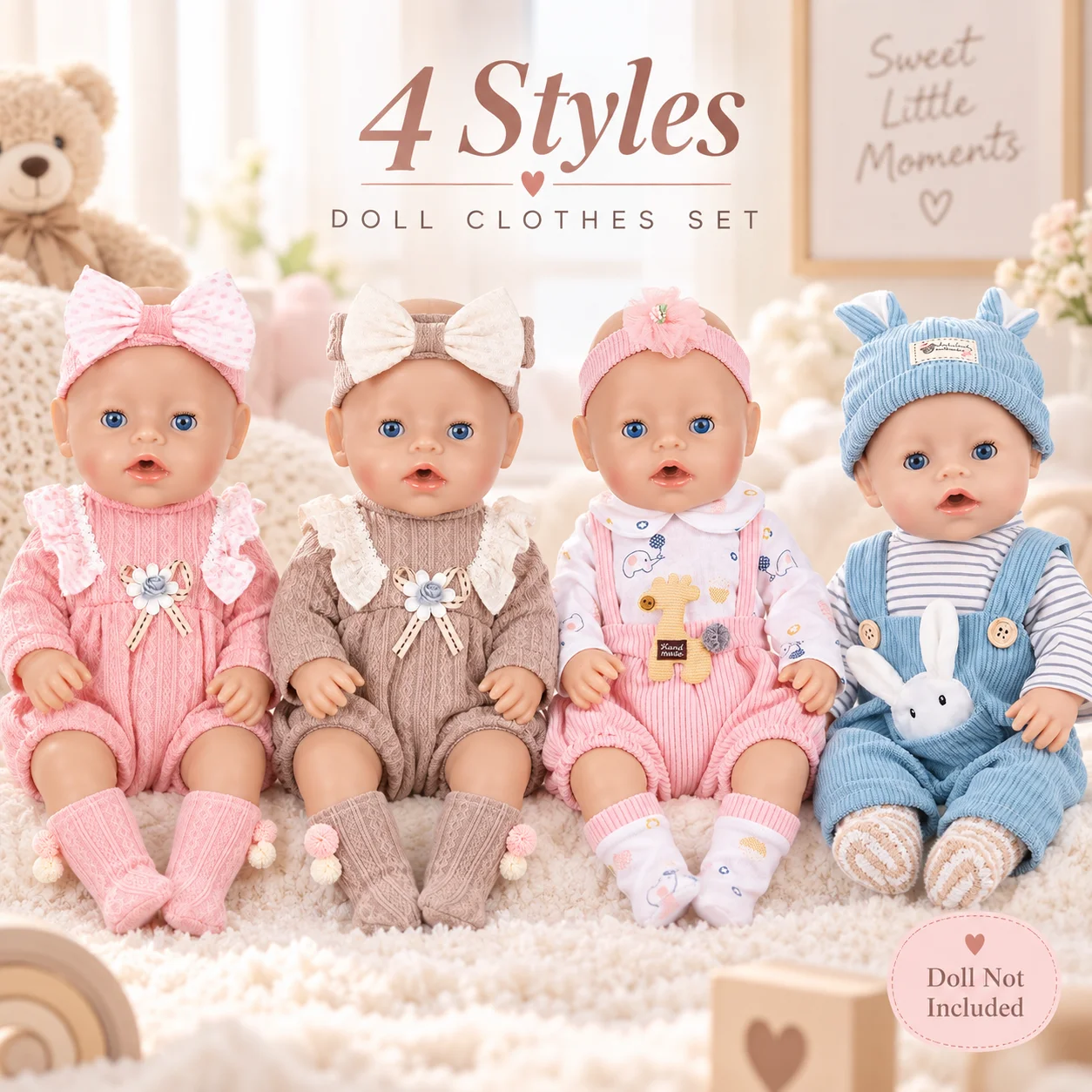 Poppenkleding set voor 16-18 i - Baby Clothing 1 Year Old recensie en prijs