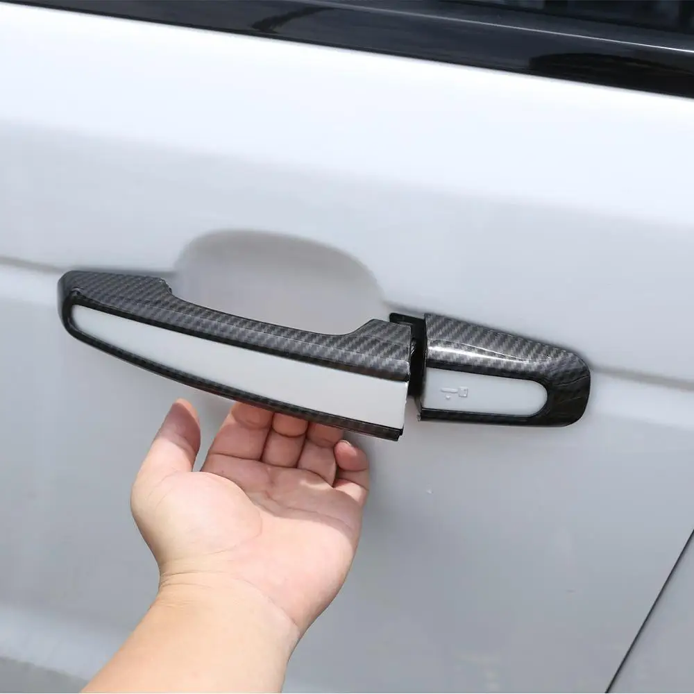 

For Land Rover Range Rover Sport Evoque Discovery Sport Discovery 5 ABS Black Car Door Handle Cover Trim Sticker Car Accessories