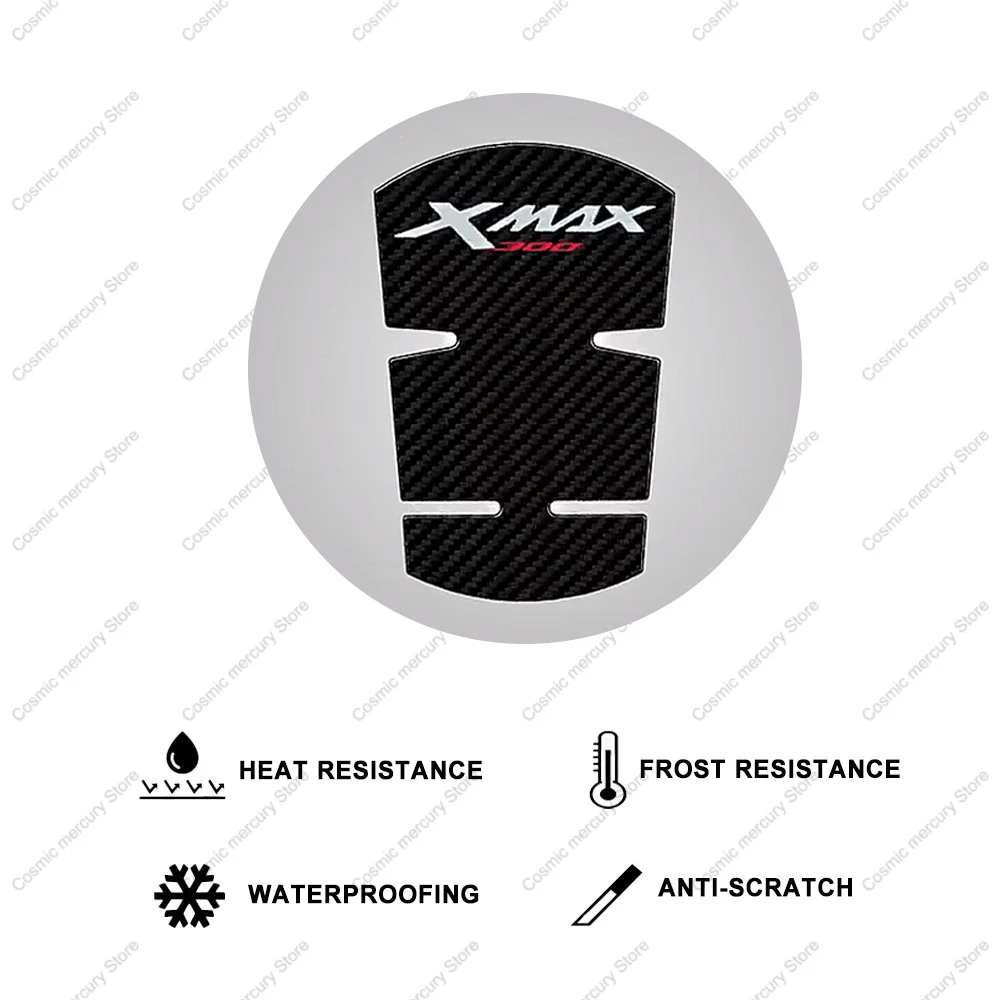 For YAMAHA XMAX 300 Motorcycle Accessories Tank Pad Sticker 3D Epoxy Resin Protective Sticker