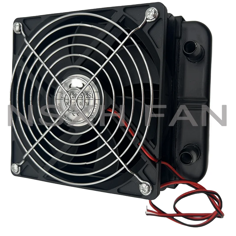 1Pcs Low Noise 120 x 120mm Water Cooling CPU Cooler Row Heat Exchanger Radiator With Fan