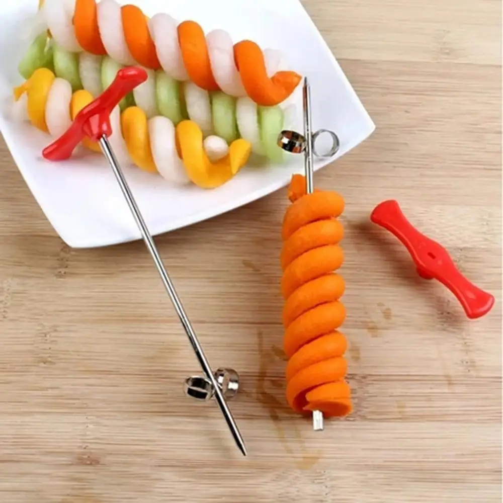 Stainless Steel Coil Coiling Machine Creative Shape Cucumber Knife Artistic Dish Cold Dish Tray Decorating Fried Dough Knife