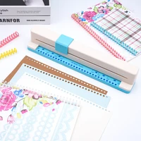 30 Hole Punch Binding Machine, Hand Push Loose Leaf Hole Punch, A4 A5 A6 A7 B5 B6 B7 Book Binder Notebook Coil Spiral Binding 6