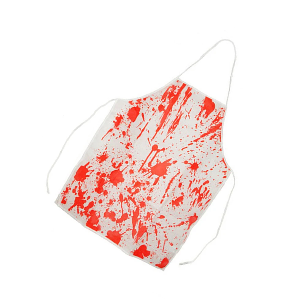 

Bloody Apron for Halloween Cosplay Scary Costume Party Bloodstains Decoration Horror Effects Fits Most Adults Children