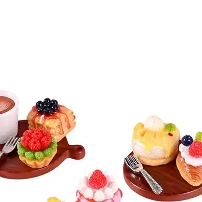 

2 шт./компл. кукольный домик, мини-торт, десертная модель, кукольный домик, мини-украшение для кухни, аксессуары для кукольного дома, ролевые игры, игрушки