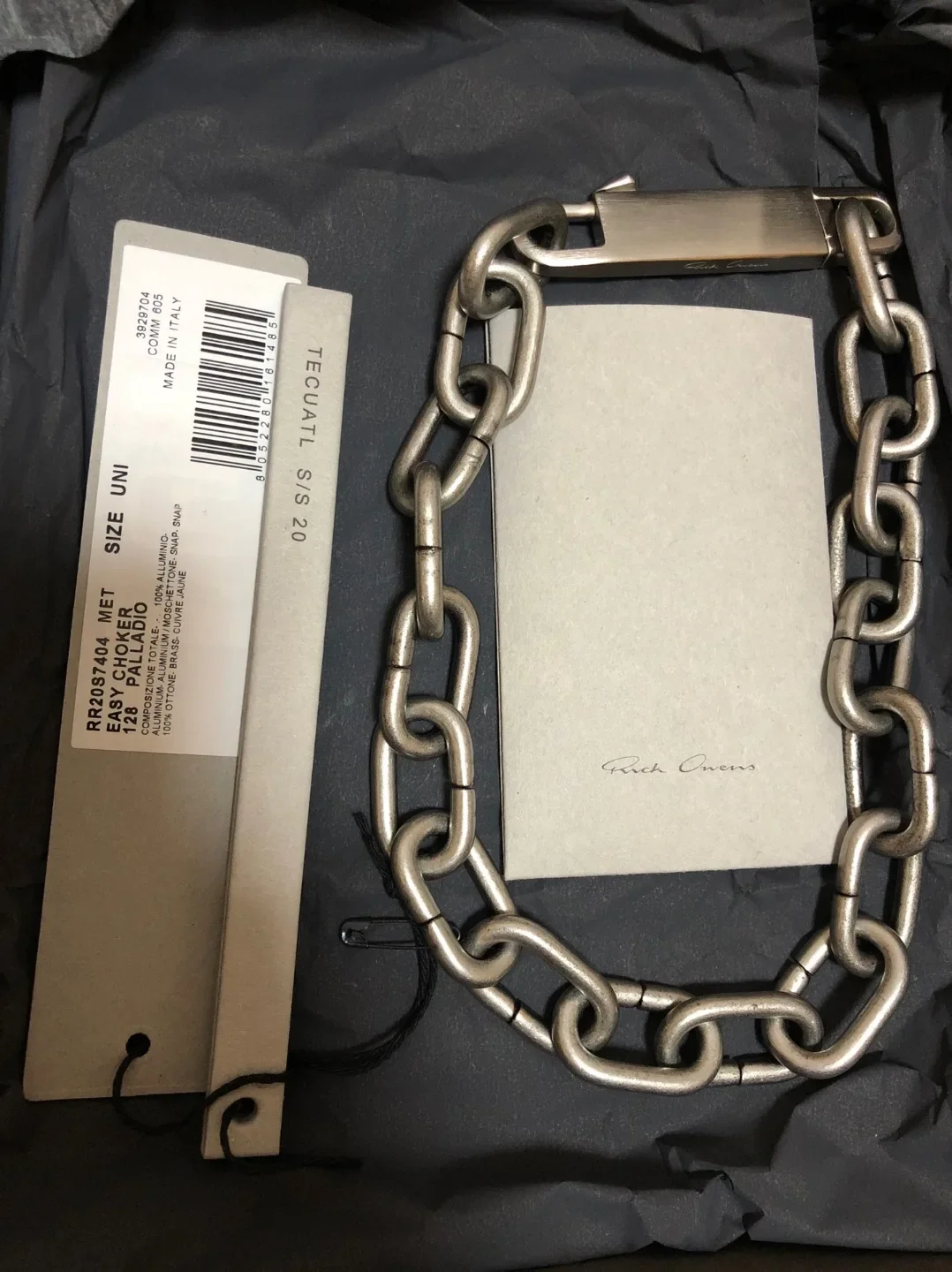 High version rick pentagram retro silver ro necklace niche men's accessories fashion owens high-end temperament