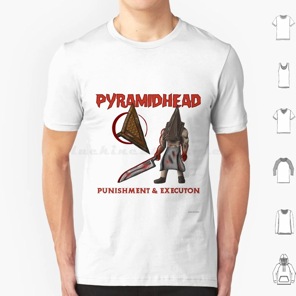 Pyramid Head T Shirt 6xl Cotton Cool Tee Silent Hill Pyramidhead Pyramid Head Horror