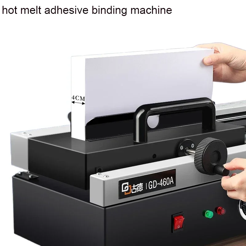 Glue Binding Machine Desktop Hot Melt Adhesive binding machine Tender Book Document Binding Machine Office