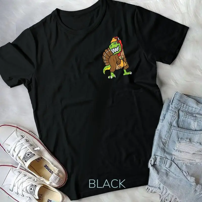 Trex Dinosaur Turkey Costume Funny Thanksgiving Boys Gift T Shirt Unisex T shirt