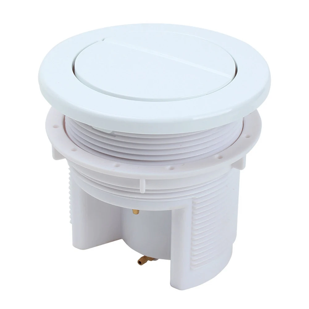 Aesthetically Pleasing ABS Material Dual Flush Button for Air Operated Toilet Cisterns Silver White Black Gold