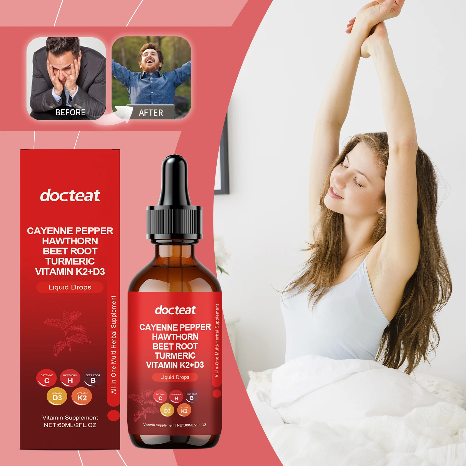 Cayennepeperdruppels met meido - Vitamin D3 K2 Drop recensie en prijs