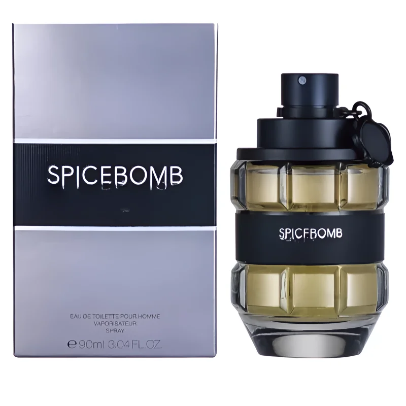 ViktorI Spice Bomb Eau de Parfum- كولونيا رجالية، عطر يدوم طويلاً، Woody Spice- كولونيا رجالية - مع ملاحظة الحمضيات والتبغ