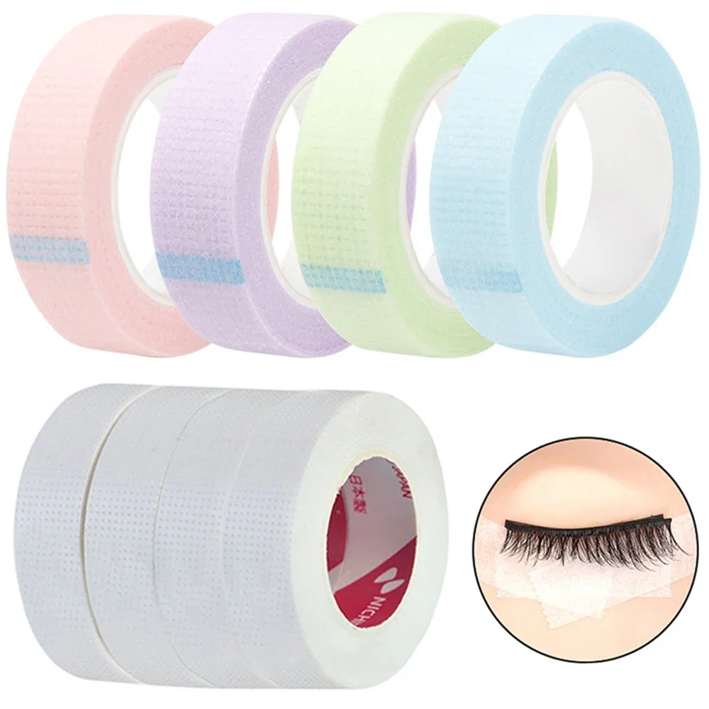 2/5 個マイクロポアラッシュテープまつげエクステンションテープ通気性不織布粘着リフティングまつげアクセサリーメイクアップツール