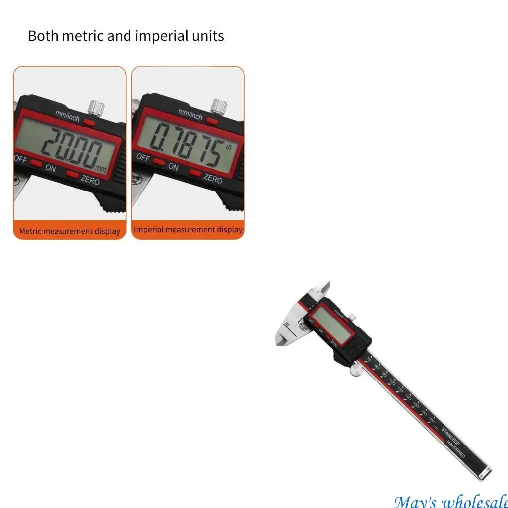 Electronic Caliper Depth Measurement Diameters Measure Accurate Readings for Engineers Woodworkers & DIY Enthusiasts 448A