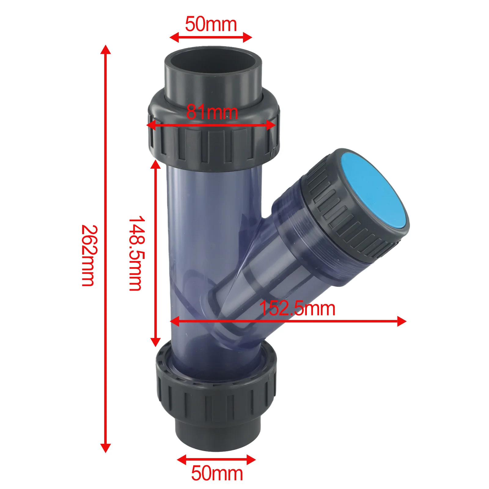 Easy Installation Transparent PVC Effective Filtration Aquarium Fish Tank I D Mm PVC Y Type Filter Easy Installation