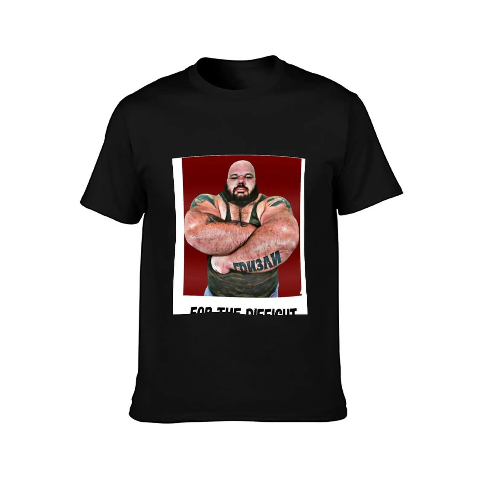 Kyriakos Grizzly For the Difficult T-Shirt Basic Short Sleeve for Men T-Shirt
