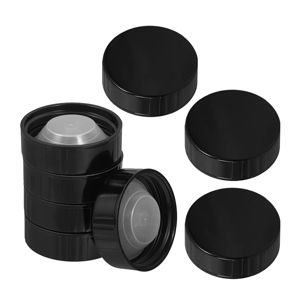 8 Pcs Bakelite Cover Bottle Screw Caps Plastic Lids Poly Cone Small Closure Leakproof Airtight Sealing Lasting