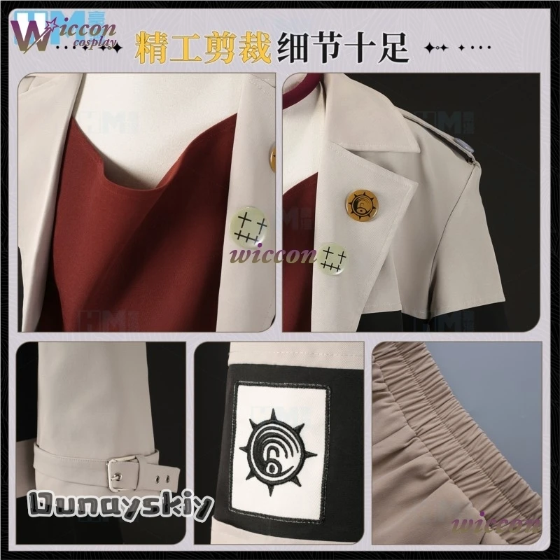 Gachiakuta Enjin أنيمي تأثيري حلي أماندا كوس @ التطريز موحدة أقراط المختنق شعر مستعار أكوتا المنظفات هالوين كرنفال حفلة #4