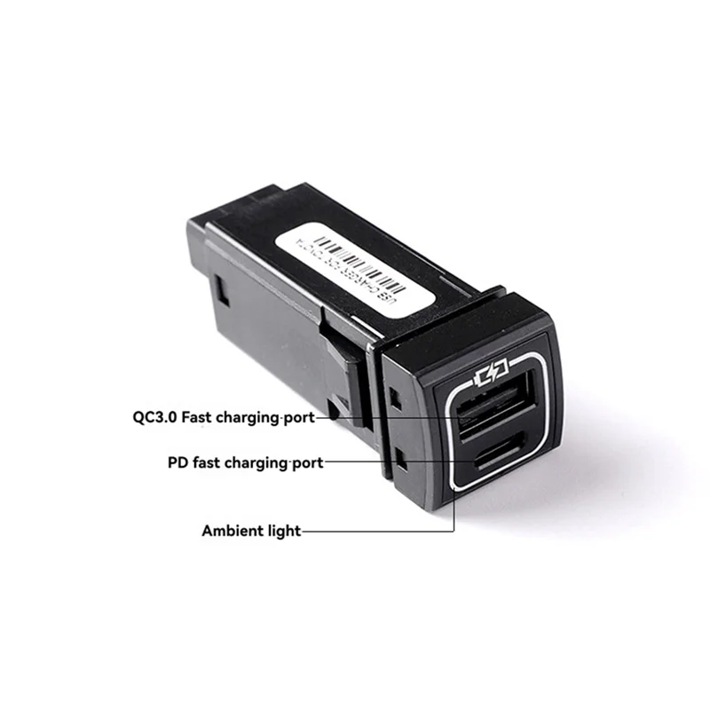 

Точное быстрое зарядное устройство для Toyota Land Cruiser 250 Prado LC250 FJ250 USB + QC3.0, автомобильные аксессуары