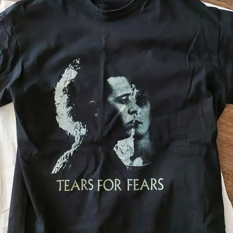 Tears for Fears Fans Black T Shirt Cotton Full Size