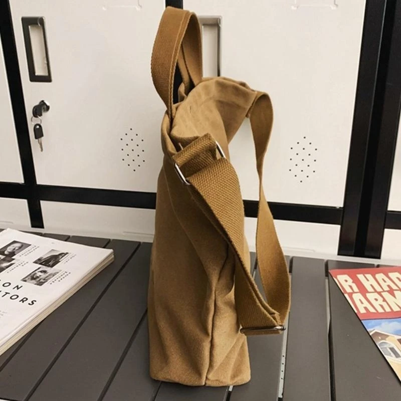 X7XC 2023 NEW Crossbody Bag Canvas Shoulder Bag for Women Girl Handbag Leisure Tote Bag Fashion School Bag Book Bag