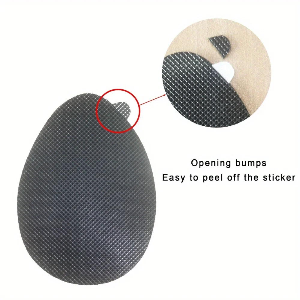 5 أزواج من الملصقات النعلية المضادة للانزلاق، وسادات نعل الأحذية ذاتية اللصق المقاومة للاهتراء، مناسبة للكعب العالي