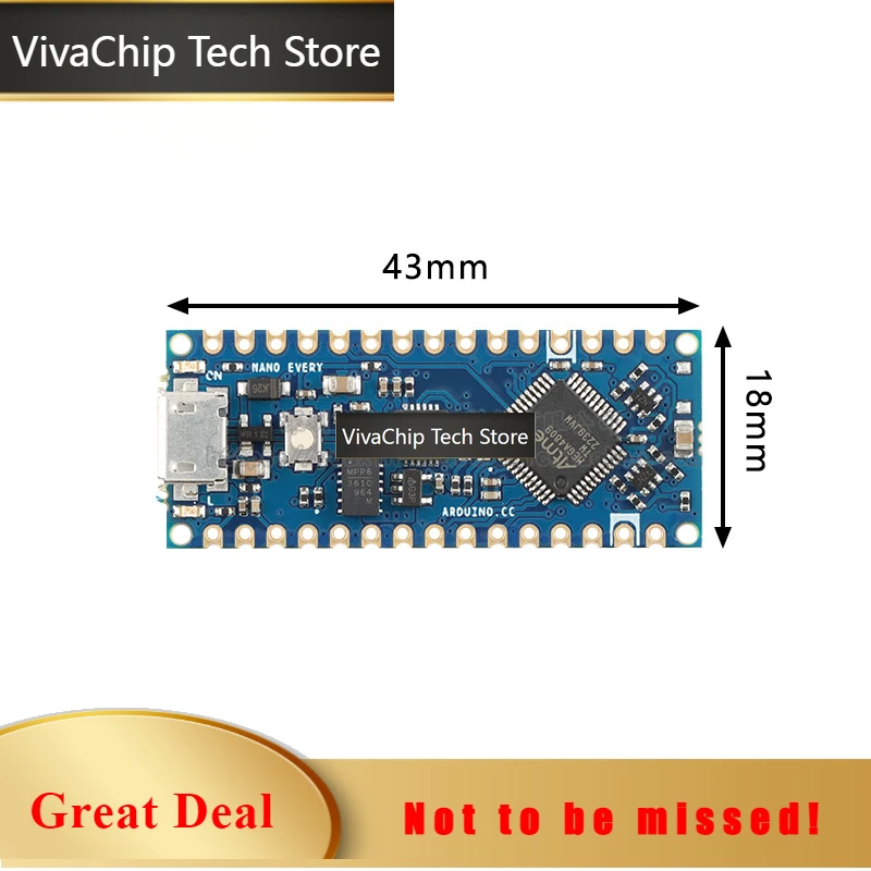 VivaChip TechABX00028 For ARDUINO NANO EVERY Development Board ATMega4809 100% New And Original