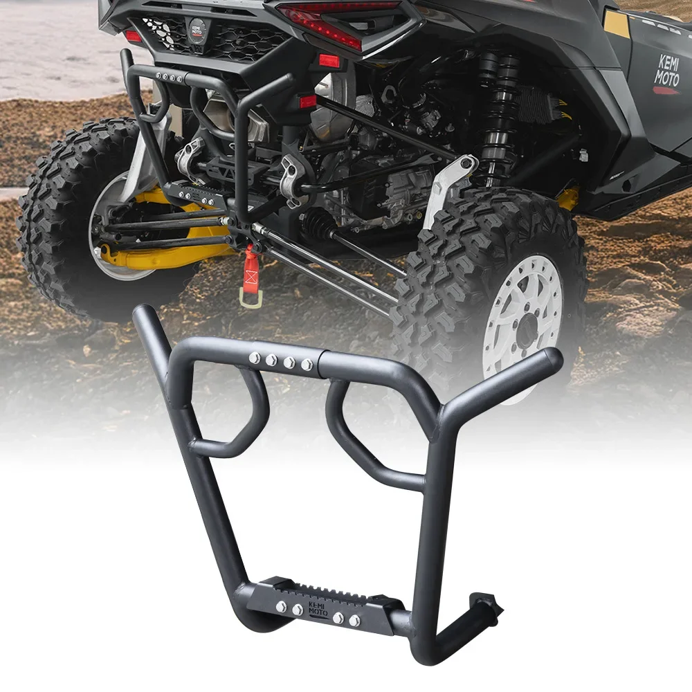 

Rear Bumper For Can-Am Maverick R 2024+ Heavy-Duty Metal 38MM Tube Rust-Resistant Powder Coating Stepped #715007172 X 999T DCT