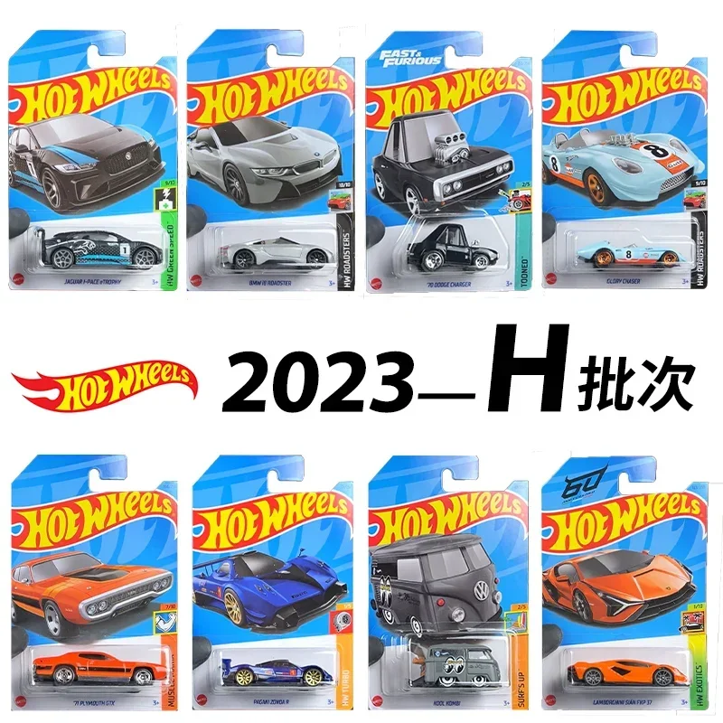 2023 23H Case Original Hot Wheels C4982 Mini Cars 1/64 Toy Hotwheels Gift BMW I8 PAGANI GLORY CHASER GULF KOOL KOMBI Diecast Car