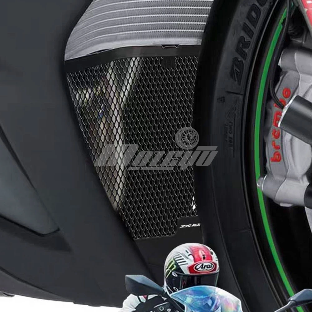 2018 2019 2020 FOR KAWASAKI ZX10R ZX-10R SE ZX-10RR ZX10RR Performance Motorcycle Parts Aluminum Oil Cooler Grille Guard Cover