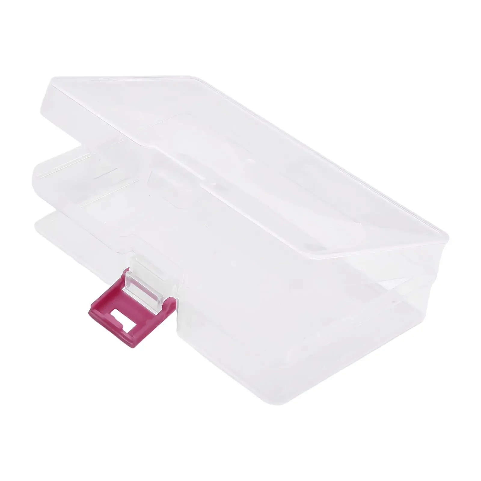 Clear Plastic Latch Box Compact And Transparent Design Suitable For Storing Beads Cosmetics And Small Hardware Parts