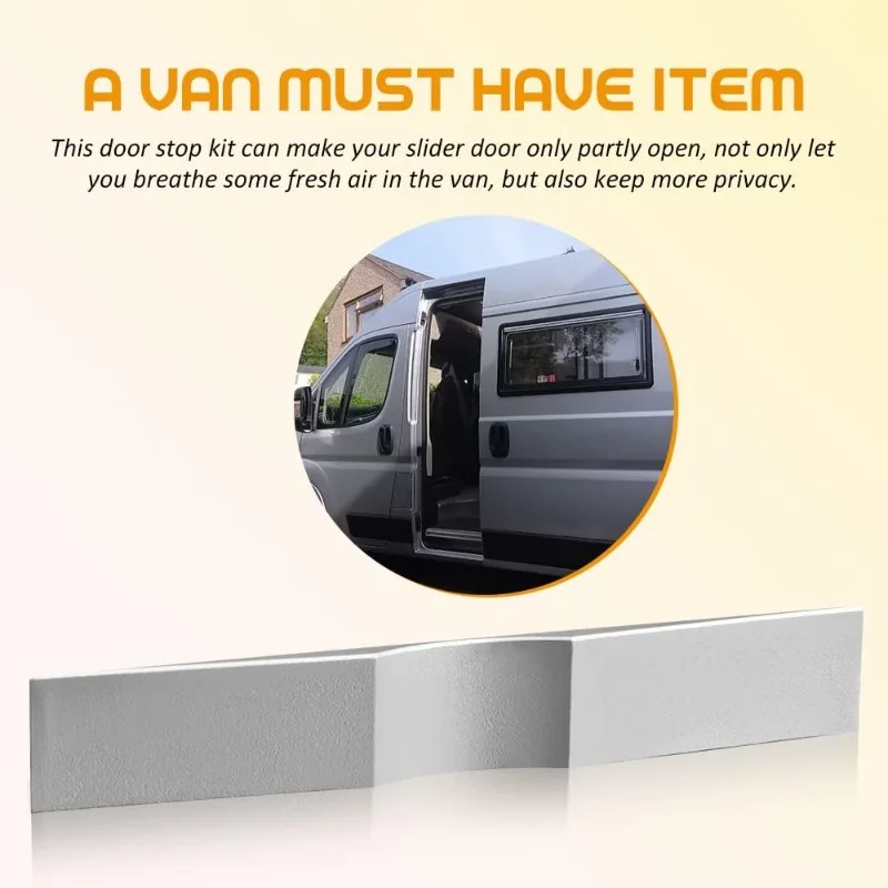 For Sprinter Fiat Ducato Ford Transit VW Crafter Camper Van Heavy Duty Sliding Door Stop Anti Rust Car Accessories Door Stop
