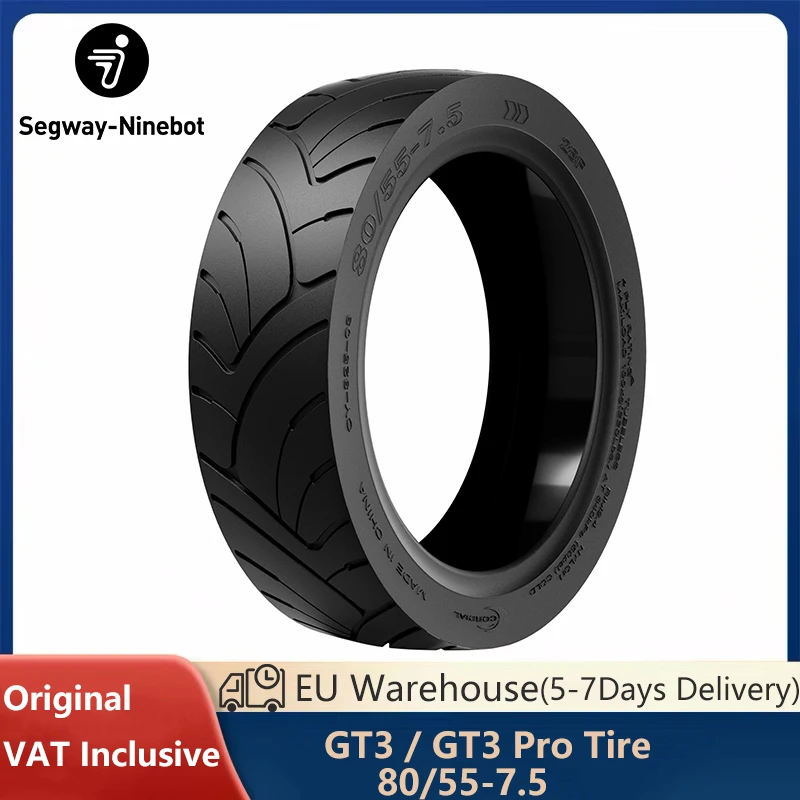 EU-Lagerbestand Original 80/55-7.5 Schlauchloser Selbstheilender Reifen für Ninebot By Segway GT3 GT3Pro Elektroroller Jelly Vakuumreifen Ersatzteile
