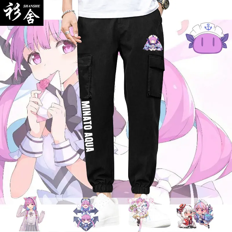 

Anime Vt Akuaya M Casual Long Pants Workwear Trousers Spor Loose Fit Cotton 95% plus Elastic Comfortable Youthful