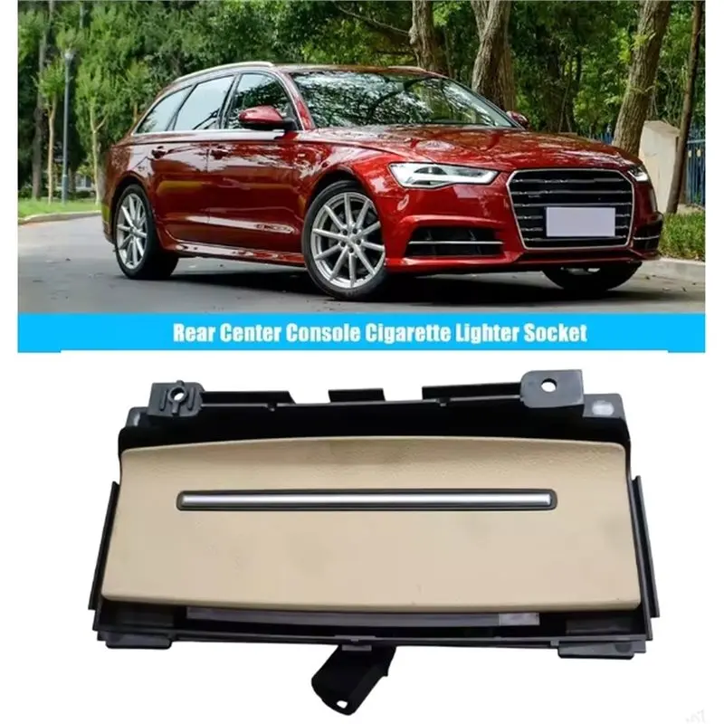 Power Outlet Assembly Cigarette Lighter Baffle Socket For Audi A6 A7 C7 RS7 Car Rear Console 4G0919565A-L94A