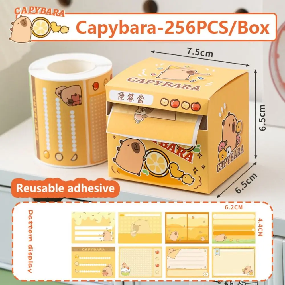 مجموعة ملصقات وسائد مذكرات متعددة الوظائف ، تصميم قابل للانسحاب ، لاصقة كاملة ، ملصقات كابيبارا ، ملصقات قصاصات ذاتية الصنع ، هدايا للطلاب #5