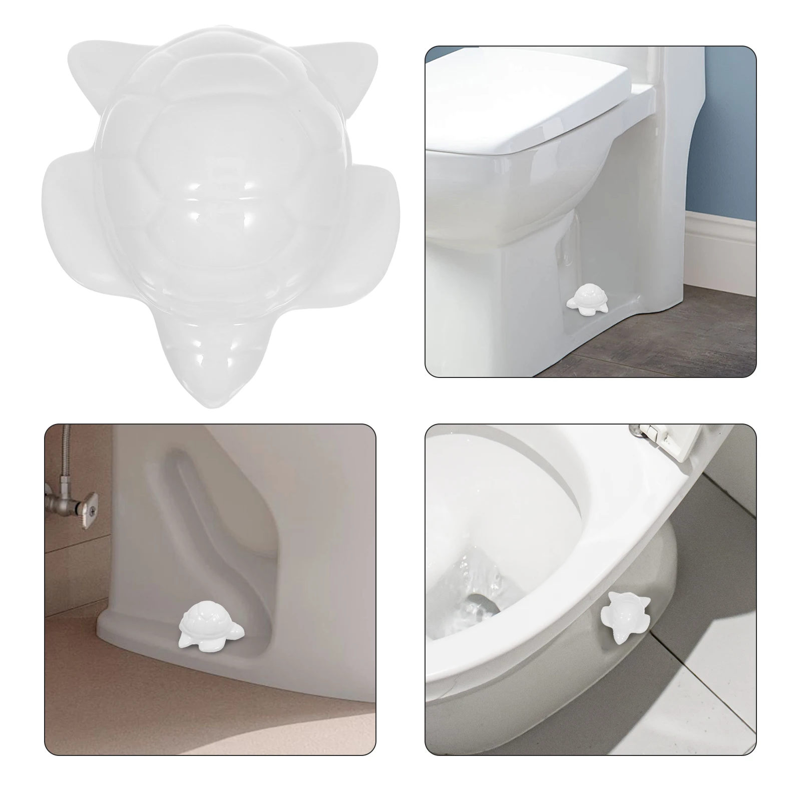 

4Pcs Ceramic Toilet Bolt Covers Decorative Sea Turtle Toilet Screw Caps Replacement Bathroom Accessories Bolt Caps for Toilets