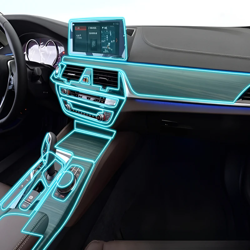 

FOR BMW 5 Series 2020-2023 Interior Dashboard Multimedia Navigation Transparent Anti-Scratch Protection Film Modification
