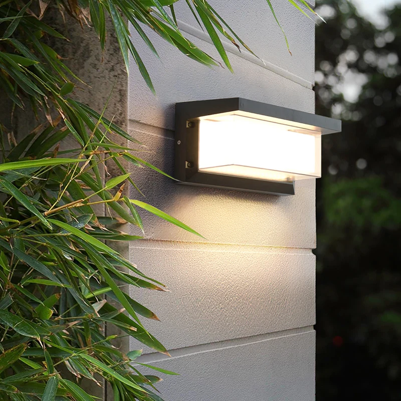 Imagem -02 - Outdoor Led Alumínio Wall Light Ip65 Impermeável Home Escadas Quarto Cabeceira Jardim Corredor Iluminação