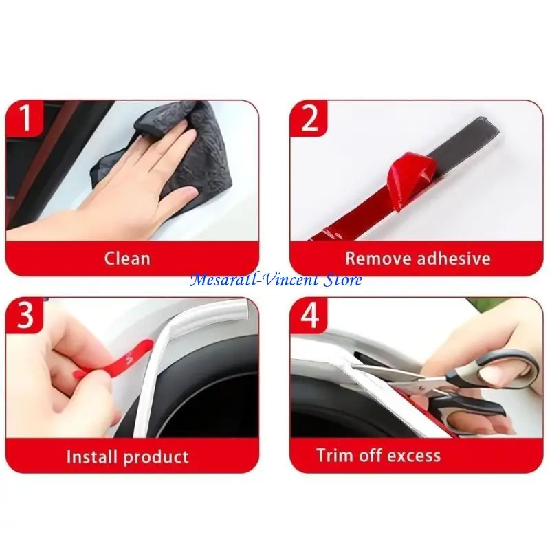 

A70F TPE Vehicle Accessory Rain Drainage Strips for Roof Quick Installation Waterproof Guard for Safe Driving Adventures