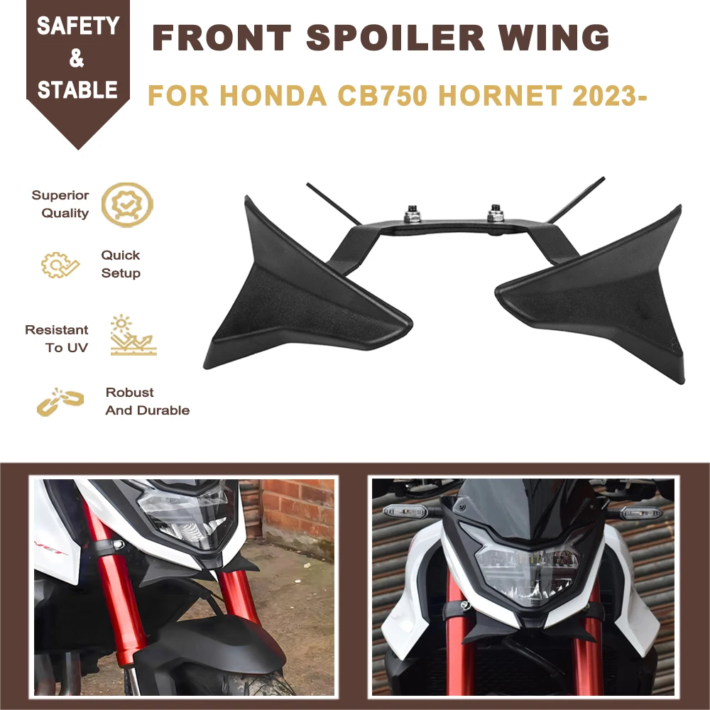 

Motorcycle Front Fairing Aerodynamic Winglet Spoiler Wing Deflector Cover Accessories For Honda CB750 CB 750 Horner 2023 2024