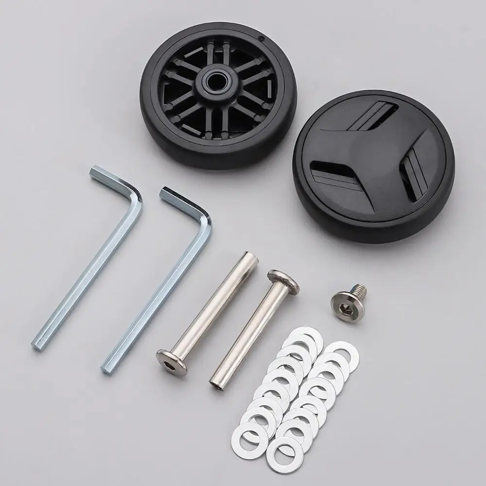 Universal Suitcase Parts Axles Suitcase Wheels Replacement with Screw Travel Luggage Wheels Replace Wheels Luggage Accessories