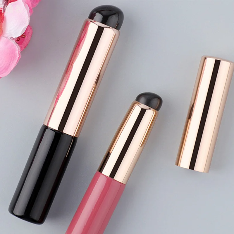 Silicone Angled Concealer Brush Like Fingertips Q Soft New Portable Round Head Silicone Makeup Brush Lip Brush Lipstick Brush