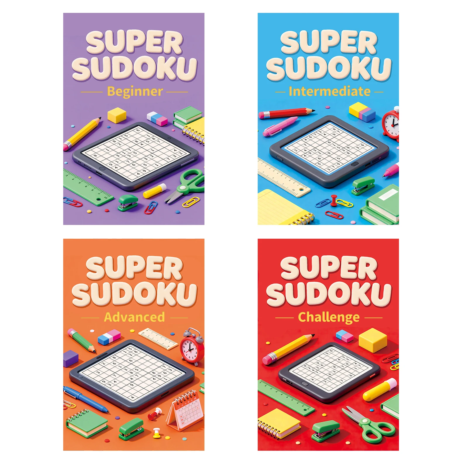 Kids Early Education Sudoku Puzzle Book, Brain Teaser Logic Game Workbook, Number Reasoning Training Book for Toddlers