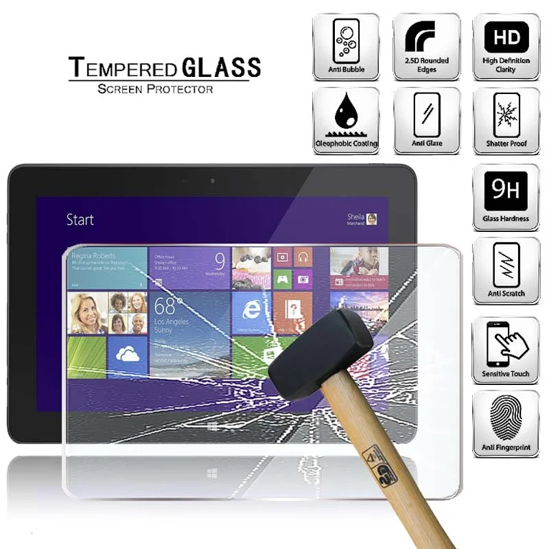 

Tablet Tempered Glass Screen Protector Cover for Dell Venue 10 Pro Tablet Computer Anti-Scratch Explosion-Proof Screen