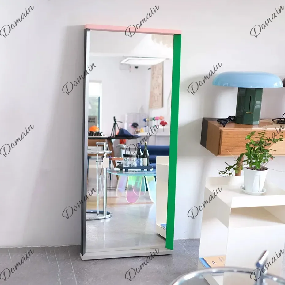 XX Color Solid Wood Splicing Full-body Mirror Household Decorative Mirror Living Room Bedroom Storage Full-length Mirror