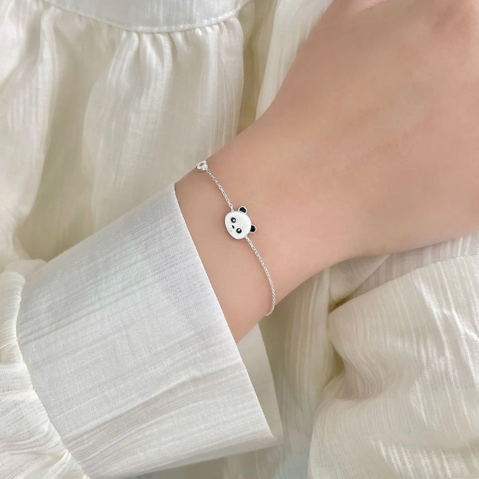 

panda bracelet 925 High Quality Cute Animal Jewelry for Woman Girl Gift for Brithday Christmas Animal Diy Lover Gifts