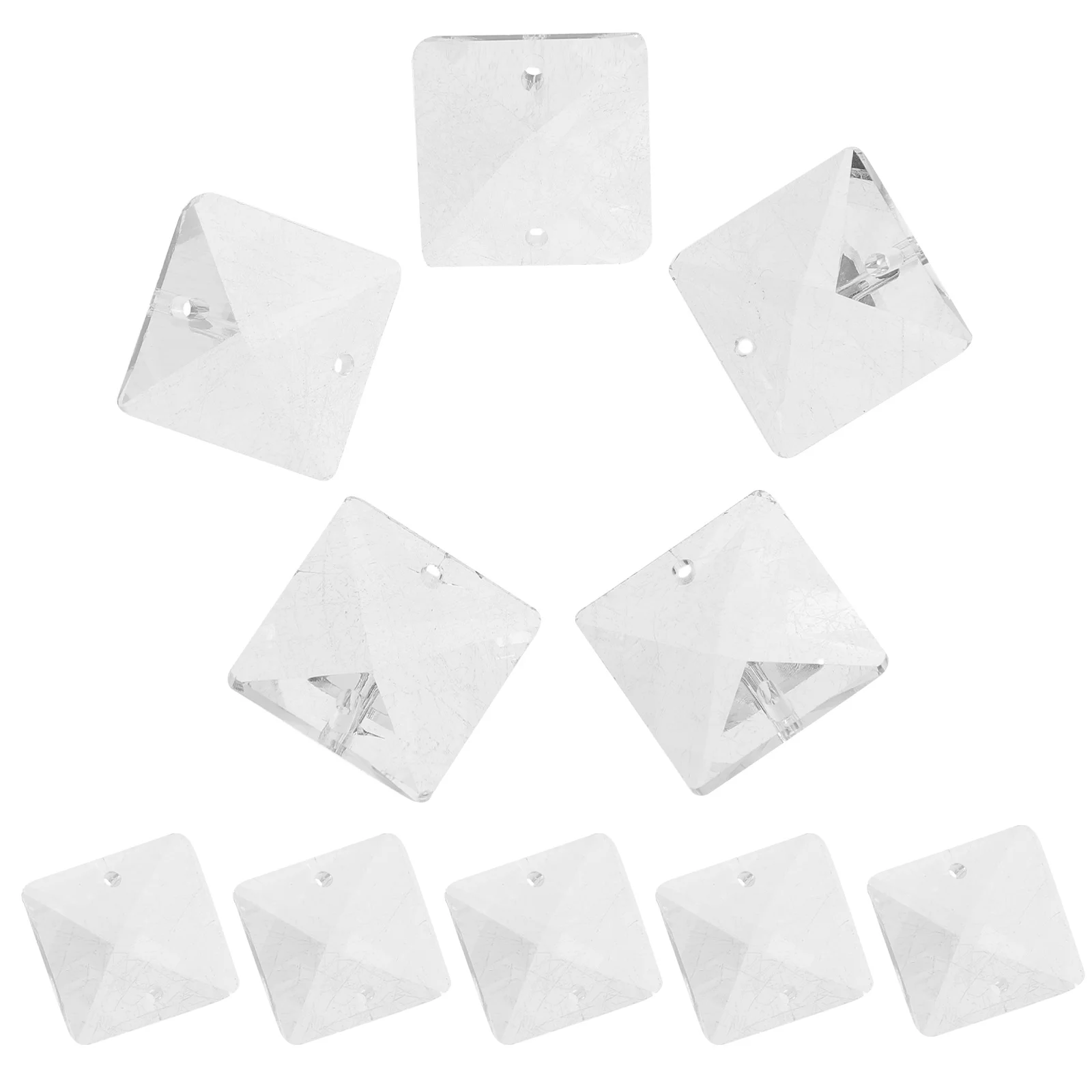 

10Pcs Chandelier Pendants Hanging Crystals Decor DIY Sun Catcher Ornament for Wedding Chandelier Crystals Parts